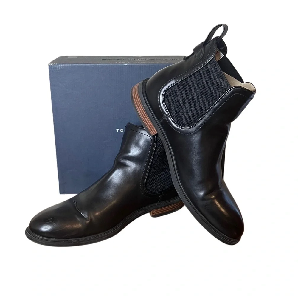 Tommy Hilfiger Vitus 2 Men’s Black Chelsea Boot Size 9.5